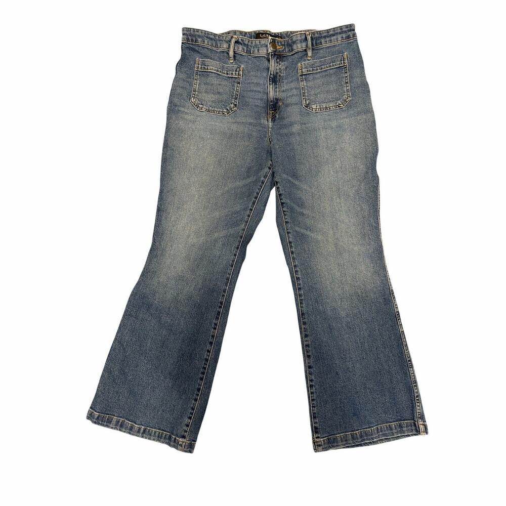Lauren By Ralph Lauren Women’s Boot Cut Jeans Cotton Denim size 14
